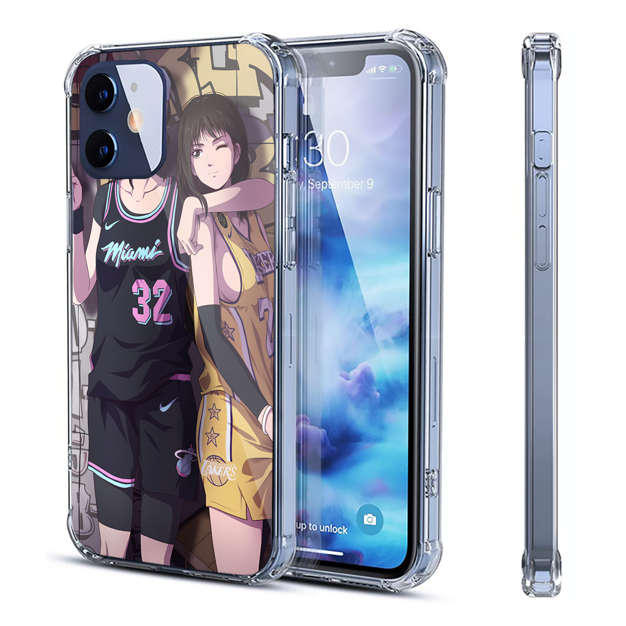 （画像用） SLAM DUNK／スラムダンク 【iPhone 12シリーズ対応】透明スマホケース（クリアソフトケース）
